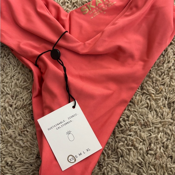 Skatie Coral Pink Two-Piece Bikini - Picture 2 of 5